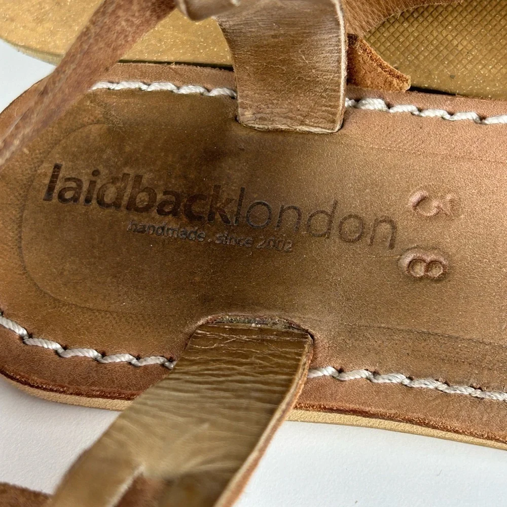 ANTHROPOLOGY LAID BACK LONDON THONG FLIP FLOP SIZE 38 or 7.5 - Picture 2 of 7